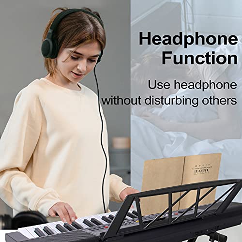 54-Key Portable Electronic Keyboard with LCD Screen & Mic