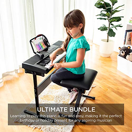 61-Key Beginners Electronic Keyboard Piano Set VIP Bundle
