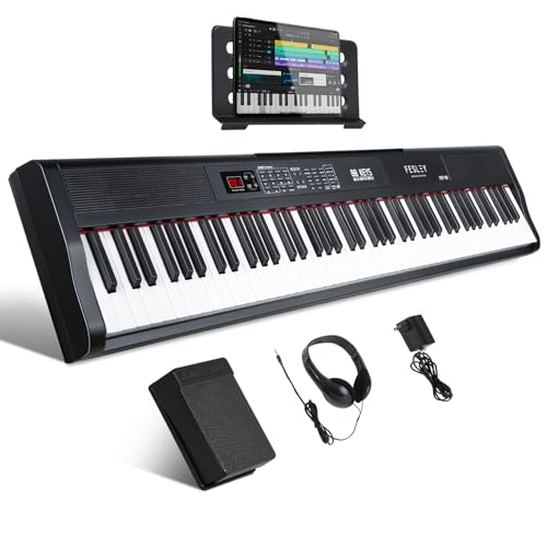 Fesley 88-Key Digital Piano Keyboard with Accessories