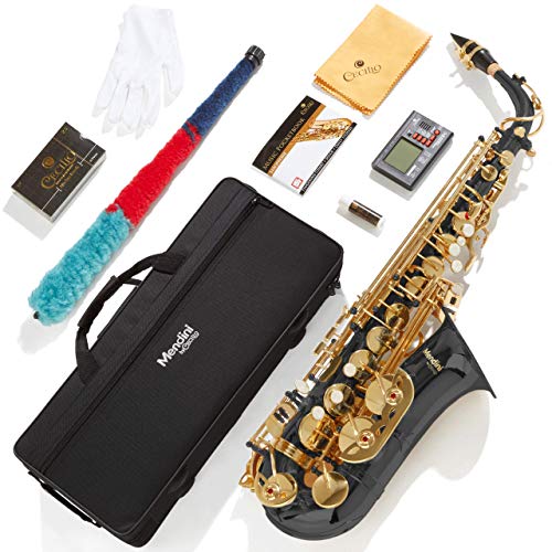 Mendini By Cecilio Eb Alto Saxophone VIP Bundle