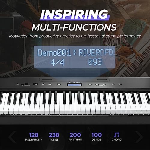 Starfavor SP-20 Digital Piano with Bluetooth Wireless, 88 Keys