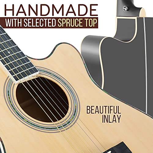 PYLE 40” Acoustic Electric Guitar Kit - VIP Shopping