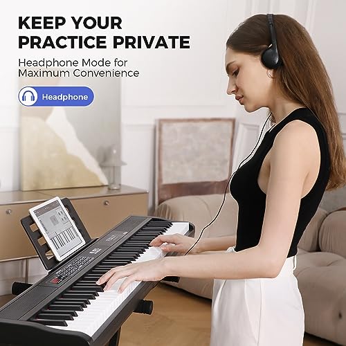 Fesley 88-Key Digital Piano Keyboard with Accessories