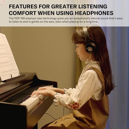 Yamaha YDP165 Arius Console Piano with Bench, Rosewood