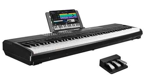 STRICH Digital Piano with weighted keys, 2x15W speakers