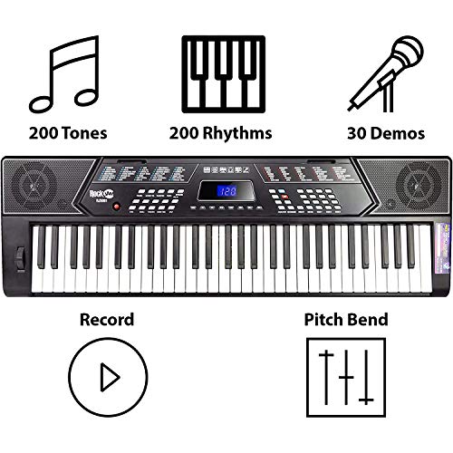 RockJam 61 Key Keyboard Piano VIP Bundle
