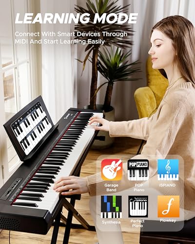 Starfavor 88 Key Electric Piano Set with Stand