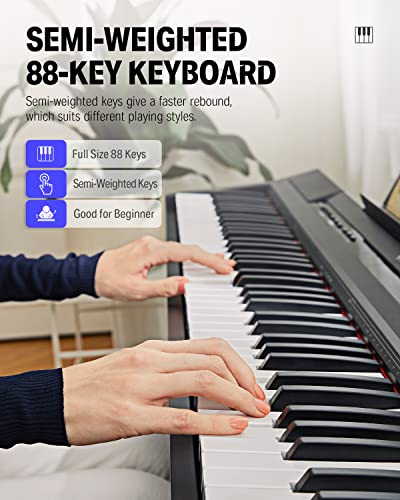 VIP Digital Piano Bundle for Beginners with Accessories