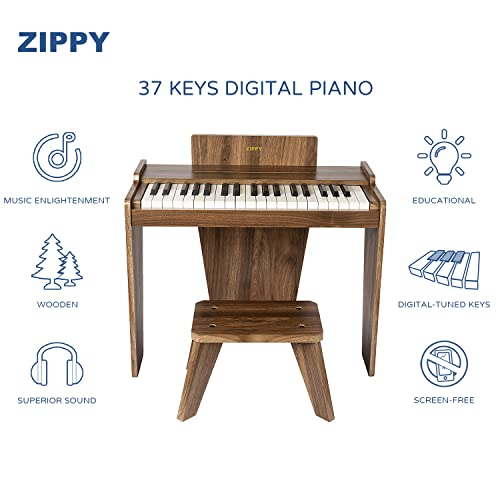 ZIPPY Kids 37-Key Digital Piano Educational Toy