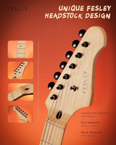 39" Full Size Electric Guitar, ST Style, Right-Handed