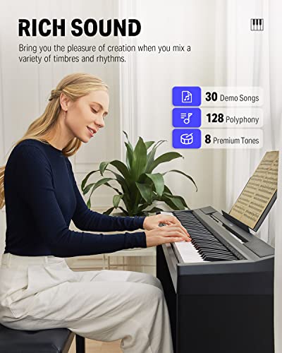 VIP Digital Piano Bundle for Beginners with Accessories