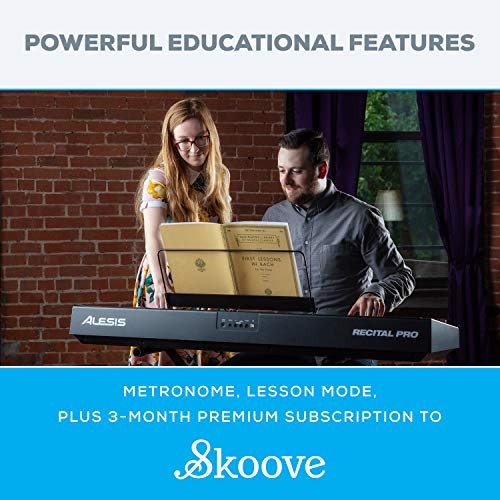 Alesis Recital Pro 88-Key Digital Piano Keyboard VIP