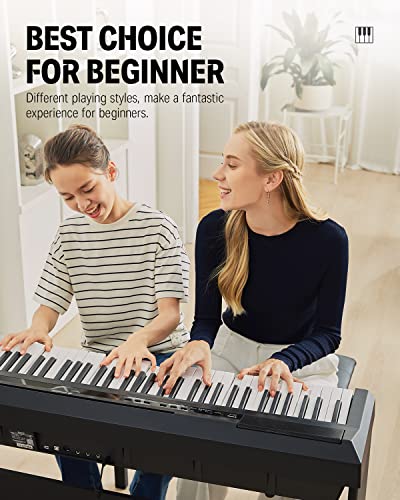 VIP Digital Piano Bundle for Beginners with Accessories