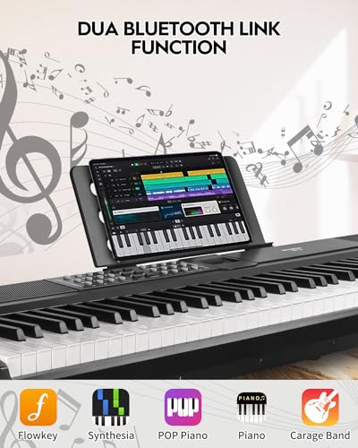 STRICH Digital Piano with weighted keys, 2x15W speakers