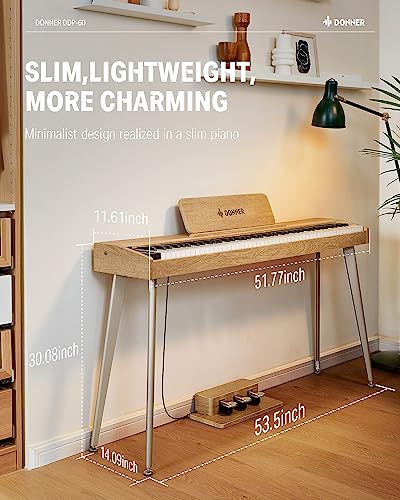 Donner 88 Key Digital Piano with Pedals and Stand