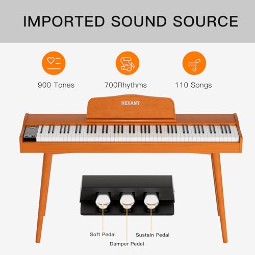 88-Key Hammer Weighted Digital Piano with Stand
