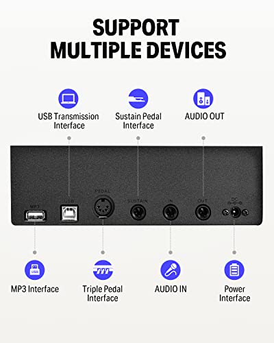 VIP Digital Piano Bundle for Beginners with Accessories