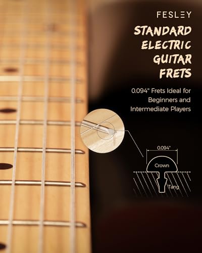 39" Full Size Electric Guitar, ST Style, Right-Handed