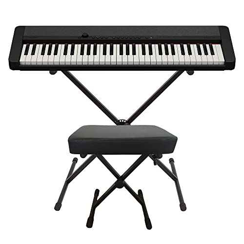 Casio CT-S1 61-Key Electric Piano Keyboard Set - Black