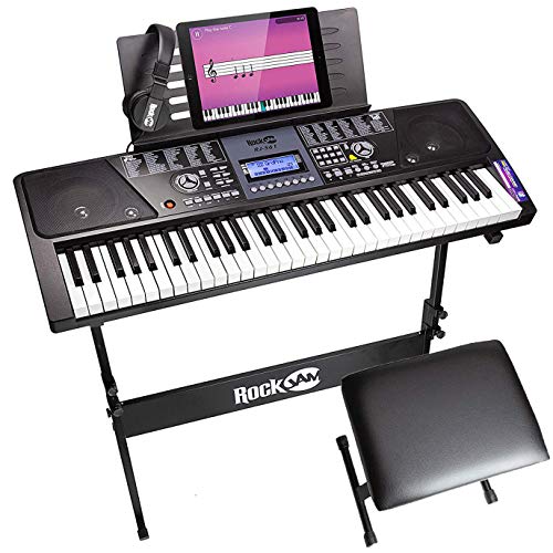 RockJam 61 Key Keyboard Piano VIP Bundle