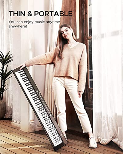 Starfavor 88-Key Electronic Keyboard Bundle with Stand and Case