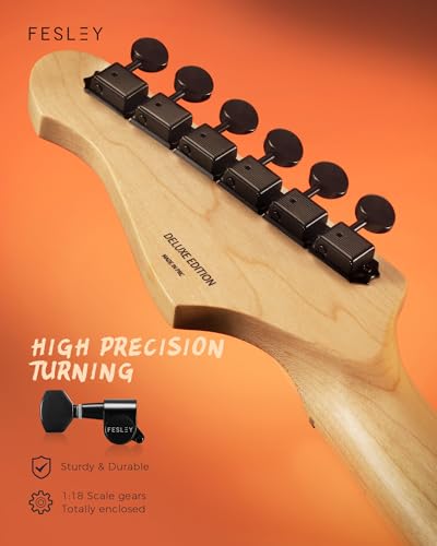 39" Full Size Electric Guitar, ST Style, Right-Handed