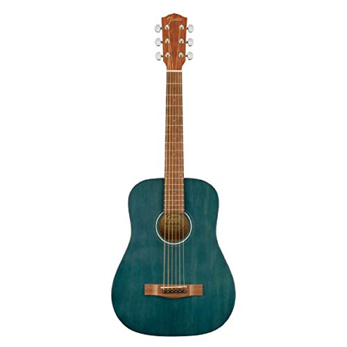 Blue Fender FA-15 Acoustic Guitar in Gig Bag