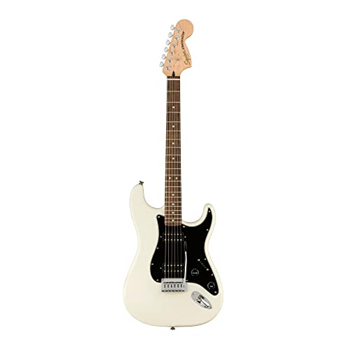 VIP White Stratocaster Electric Guitar, Laurel Fingerboard