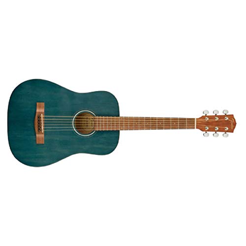 Blue Fender FA-15 Acoustic Guitar in Gig Bag