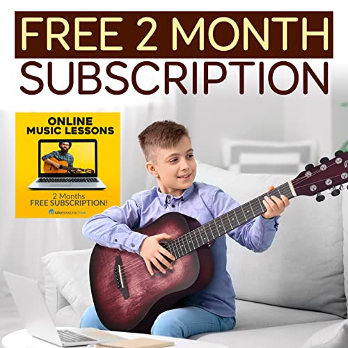 PYLE 34” Acoustic Guitar Kit-1/2 Junior Size Handcrafted