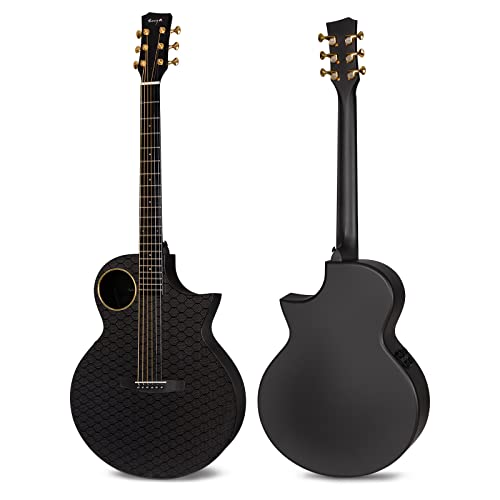 Enya Carbon Fiber X4 PRO Acoustic Electric Guitar Bundle