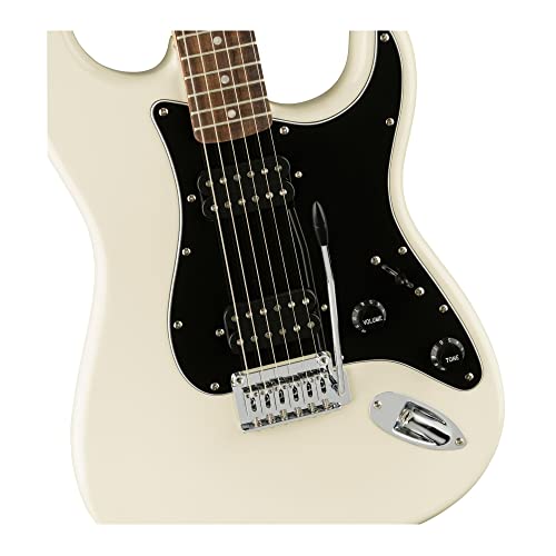VIP White Stratocaster Electric Guitar, Laurel Fingerboard
