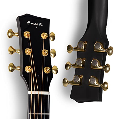 Enya Carbon Fiber X4 PRO Acoustic Electric Guitar Bundle