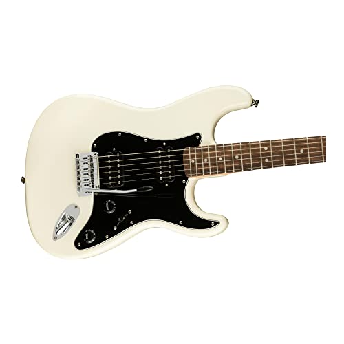 VIP White Stratocaster Electric Guitar, Laurel Fingerboard