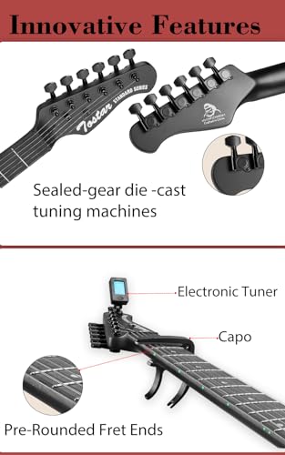 Electric Guitar Kit with Amp, Tuner, and Accessories