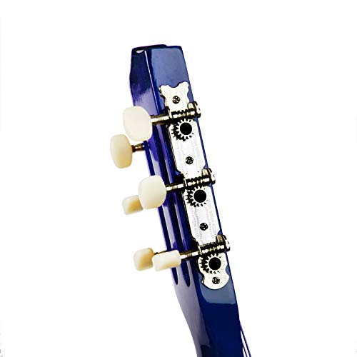 Kids' Blue Wood Guitar Set with Case & Accessories