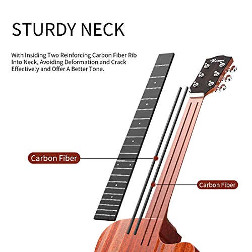 Rosen G31 Black Solid Mahogany Acoustic Guitar Bundle