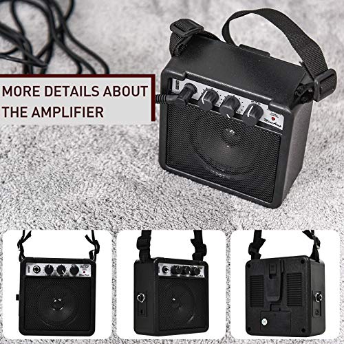 HOMCOM 30" Kids Electric Guitar Starter Kit Blue/Black