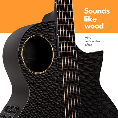 Enya Carbon Fiber X4 PRO Acoustic Electric Guitar Bundle