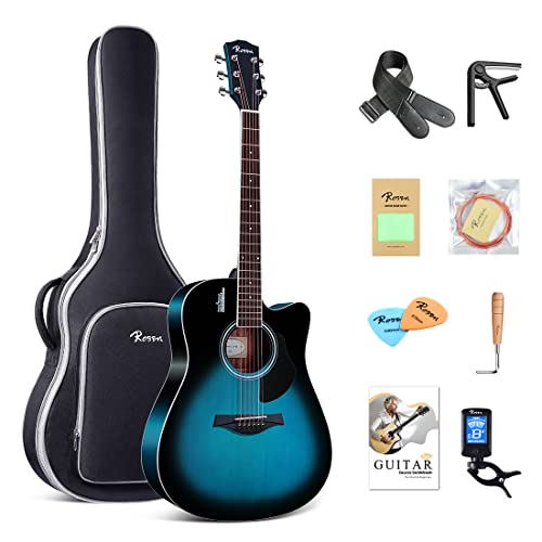VIP Beginner Bundle: 41" Rosen Acoustic Guitar Set