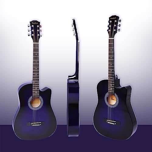 Purple Rosefinch Acoustic Guitar Bundle for Beginners