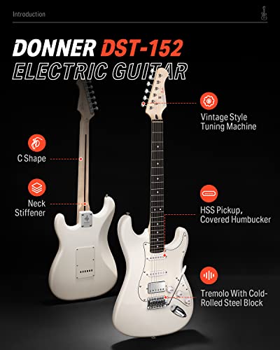 Donner Electric Guitar Starter Kit with Amp & Accessories