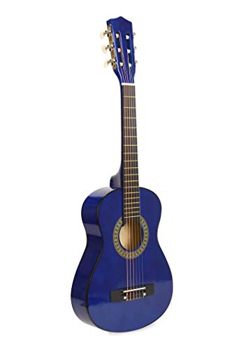 Kids' Blue Wood Guitar Set with Case & Accessories