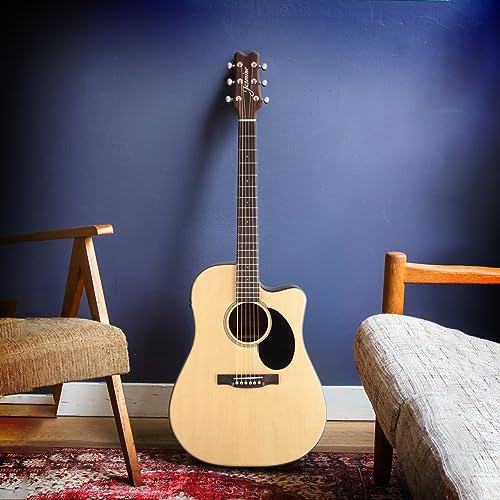 Jasmine JD36CE-NAT VIP Acoustic-Electric Guitar, Natural