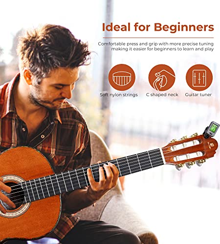 VIP Bundle: Full Size Classical Guitar for Adults