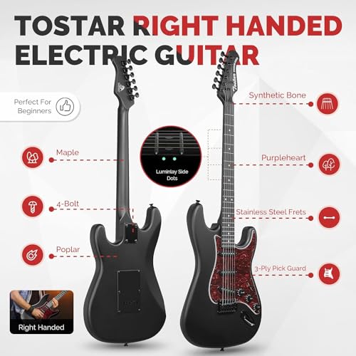Electric Guitar Kit with Amp, Tuner, and Accessories