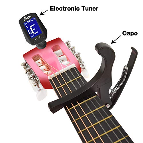 30" Wood Guitar Set for Kids/Beginners (Pink Gradient)