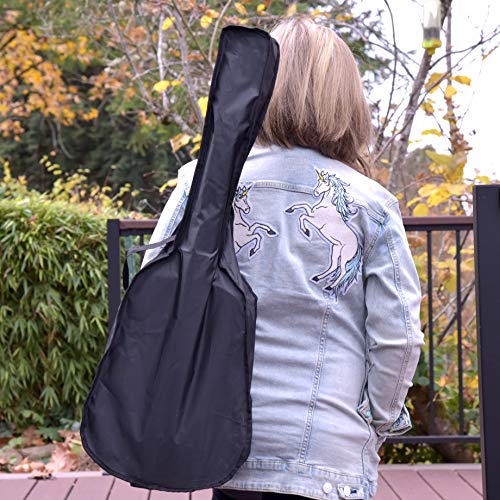 Kids' Blue Wood Guitar Set with Case & Accessories