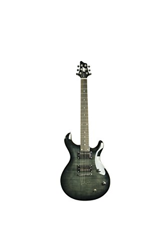 Ivy VIP Solid-Body Electric Guitar, Trans Black