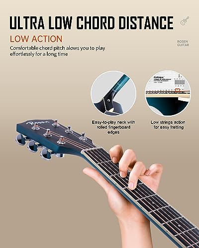 VIP Beginner Bundle: 41" Rosen Acoustic Guitar Set